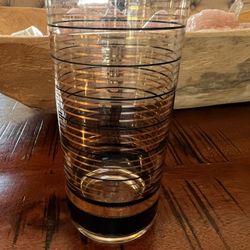 Vintage Culver Gold And Black Bar Ware