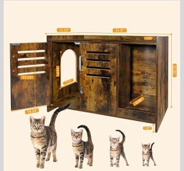 Cat litter box enclosure - Used - Wooden - Preassmbled