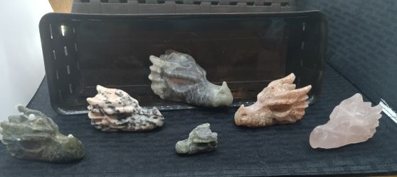 Assorted Crystal Dragon Heads