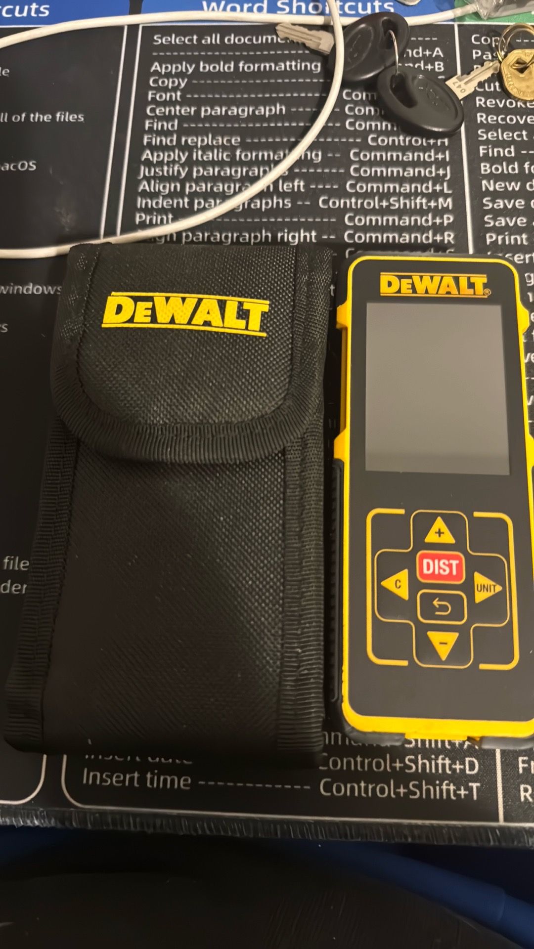 DeWalt distance meter