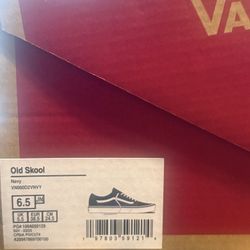 Vans Old School Navy Blue 6 1/2 Men 8 Woman’s 