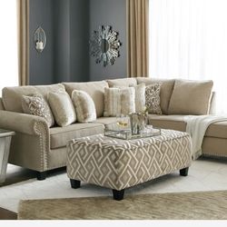 Dovemont Putty 2-Piece RAF Chaise Sectional ( sectional couch sofa loveseat recliner options