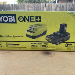 Ryobi New 18v Battery And Charger 