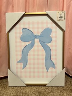 Framed Bow Wall Art - NEW