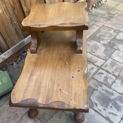 Oak End Table