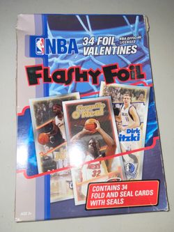 vintage Paper Magic Group | NBA Flashy Foil Valentines | (34) Count