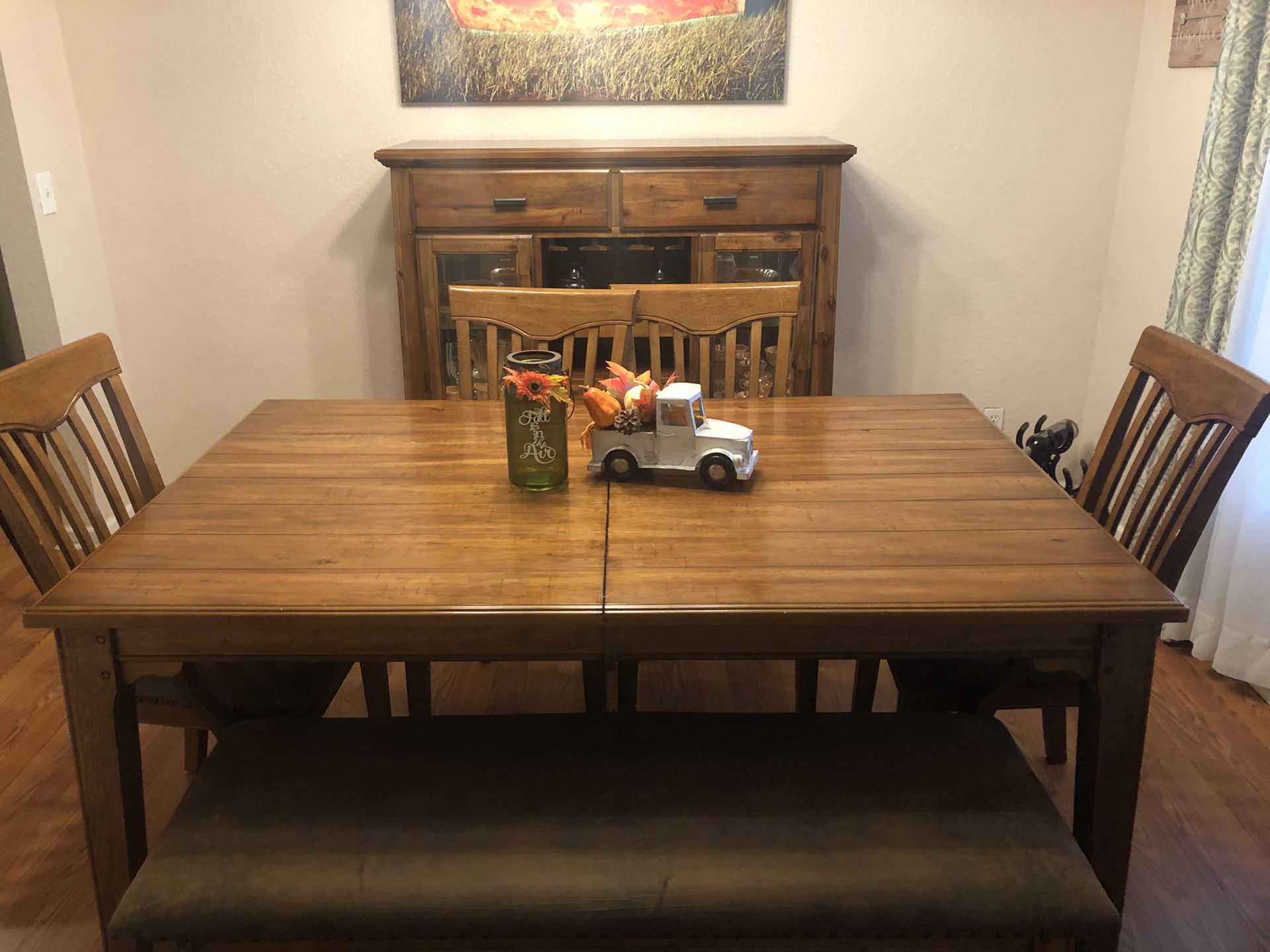 Dining Room Table And Hutch
