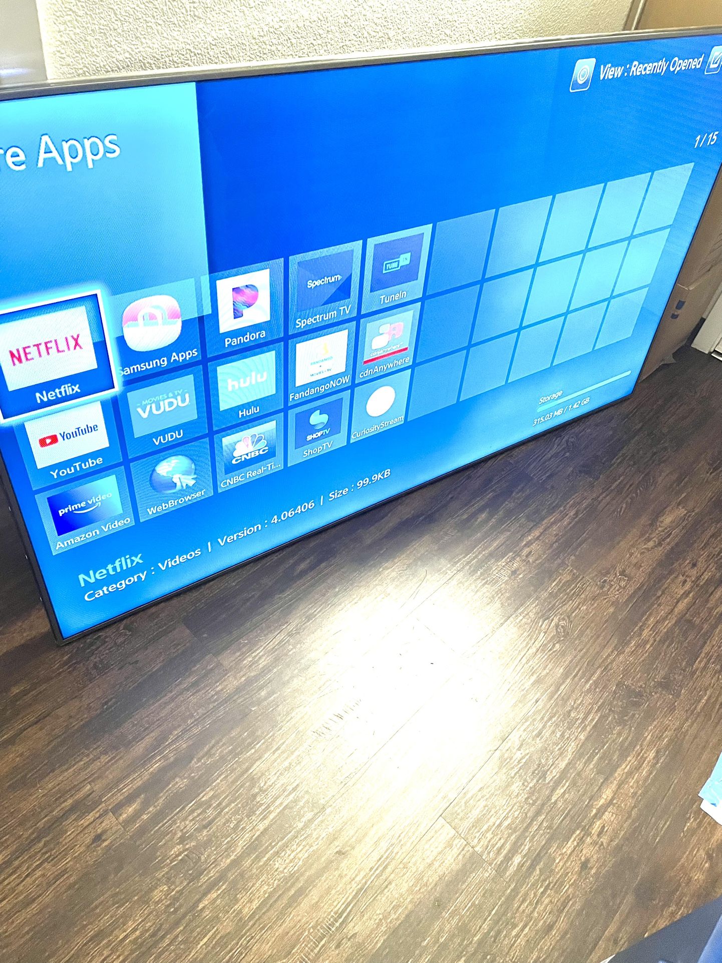 65”Samsung 3D HD 1080p Smart Tv 120hz Model UN65HU7100