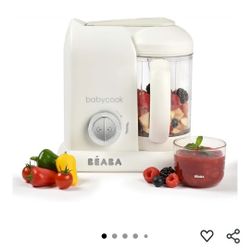 BEABA Babycook Solo 4 in 1 Baby Food Maker, Puree Steamer and Blender for Purees, Grinder with Auto Steam Cooking