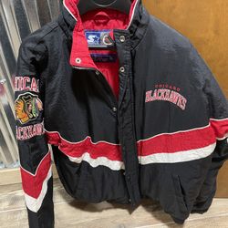 Blackhawks Starter Jacket for Sale in Lake Geneva WI OfferUp