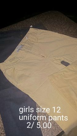 Girls size 12 uniform pants