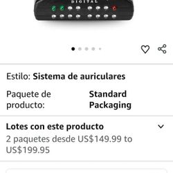 TV Ears Digital Wireless Headphone System Versión 5.0