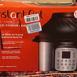 insta pot Duo Crisp 11-in-1 Air Fryer and Electric Pressure Cooker Combo with Multicooker Lids that Fries