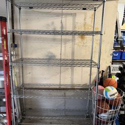 4 Shelf Metal Shelving With Wheels
