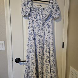 Floral Dress + Blouse Bundle – Size M