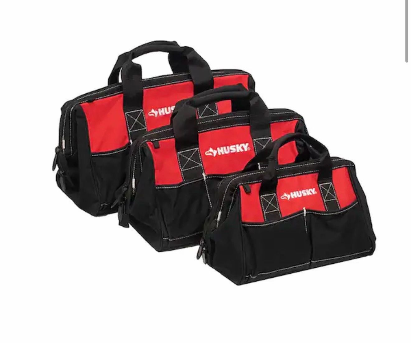 18 in., 15 in. and 12 in. Tool Bag Combo