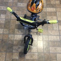 Huffy Tricycle And Helmet 