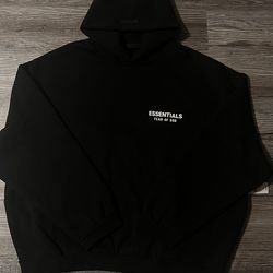Fear of God Essentials Hoodie Black Size XL