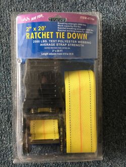 by 20 ratchet tiedowns brand-new
