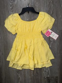 Rare Editions Girls Yellow Dress New with Tags