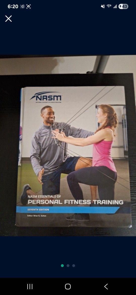 NASM Seventh Edition Personal Fitness Training Book