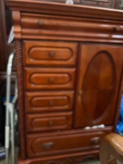 Vintage wood dresser