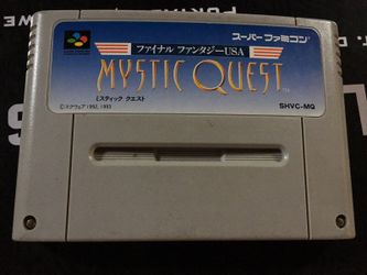 Secret of mana final fantasy 1 2 3 4 5 6 mystic quest Nintendo super famicom nes snes