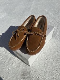 Minnetonka Moccasin Slippers - Womens 11, Brown Suede, New in Box