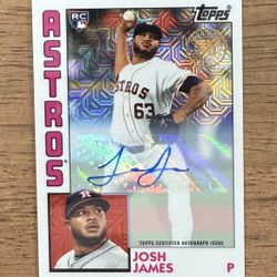 2019 Topps JOSH JAMES #T84-46 Silver Pack 1984 Design Refractor RC Card /149