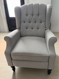 Accent  Lounge RECLINER  Chair - Light Gray