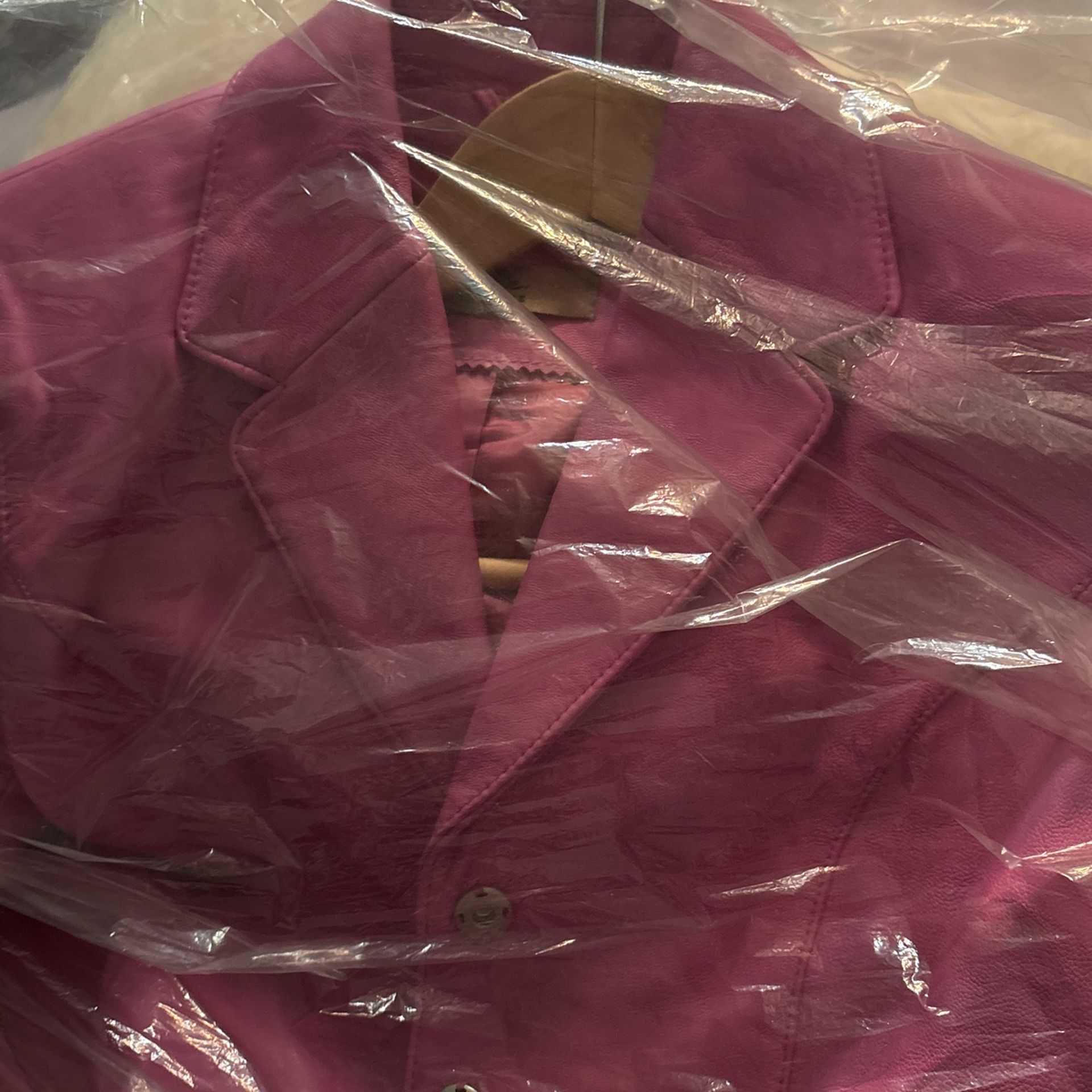 IE Pink Leather Jacket PS