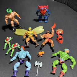 1980’s Mattel Masters of the Universe MOTU Lot He Man Mantenna Buzz MAN-AT-ARMS FAKER 