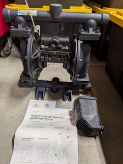 Graco Husky 1050A Aluminum Air Operated Diaphragm Pump 647666-complete w/Manuel -Excellent Condition