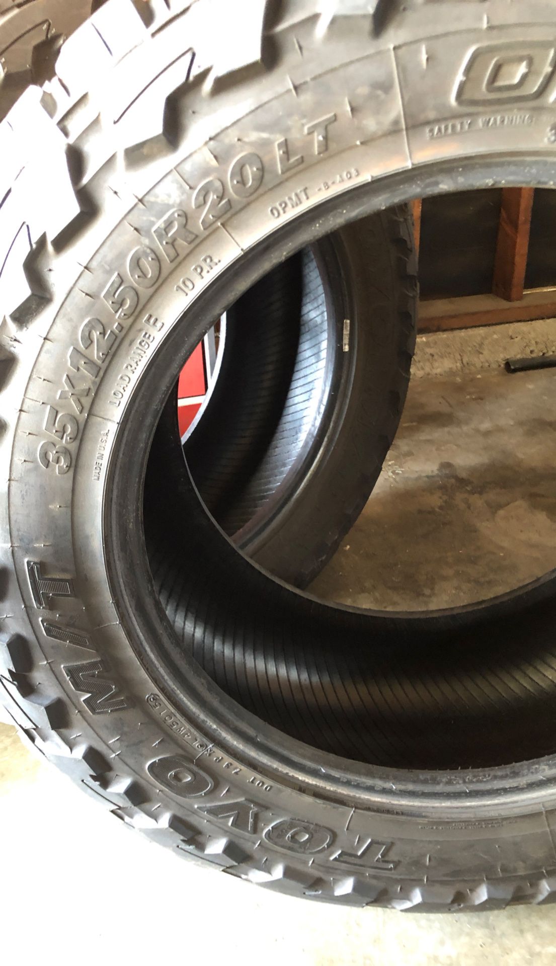Toyo open country tire 35x12 5x20 for sale in norwalk ca offerup