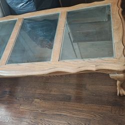 Wooden coffee table set