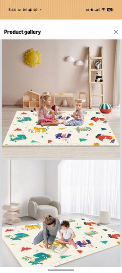Foam play mat for baby and toddler 50 x 70