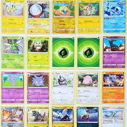 25 Pokemon Cards (Includes Pikachu, Scyther, Cubone, Haunter, Reverse Holos, Etc.)