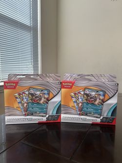 2 Pokemon TCG Mabosstiff EX Showcase 3 pack box