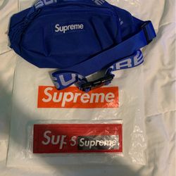 Supreme Fanny Pack, Supreme Bag, Supreme Patches, 1 Supreme Sticker