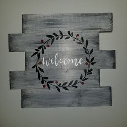 Decorative Wooden Sign 