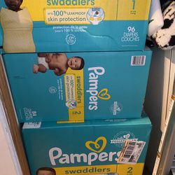 Pampers Swaddle & Wipes 