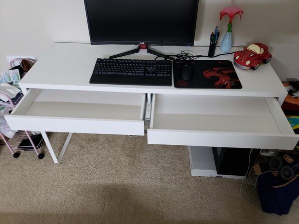 Ikea Micke Desk With Cable Management Self For Sale In Redmond Wa