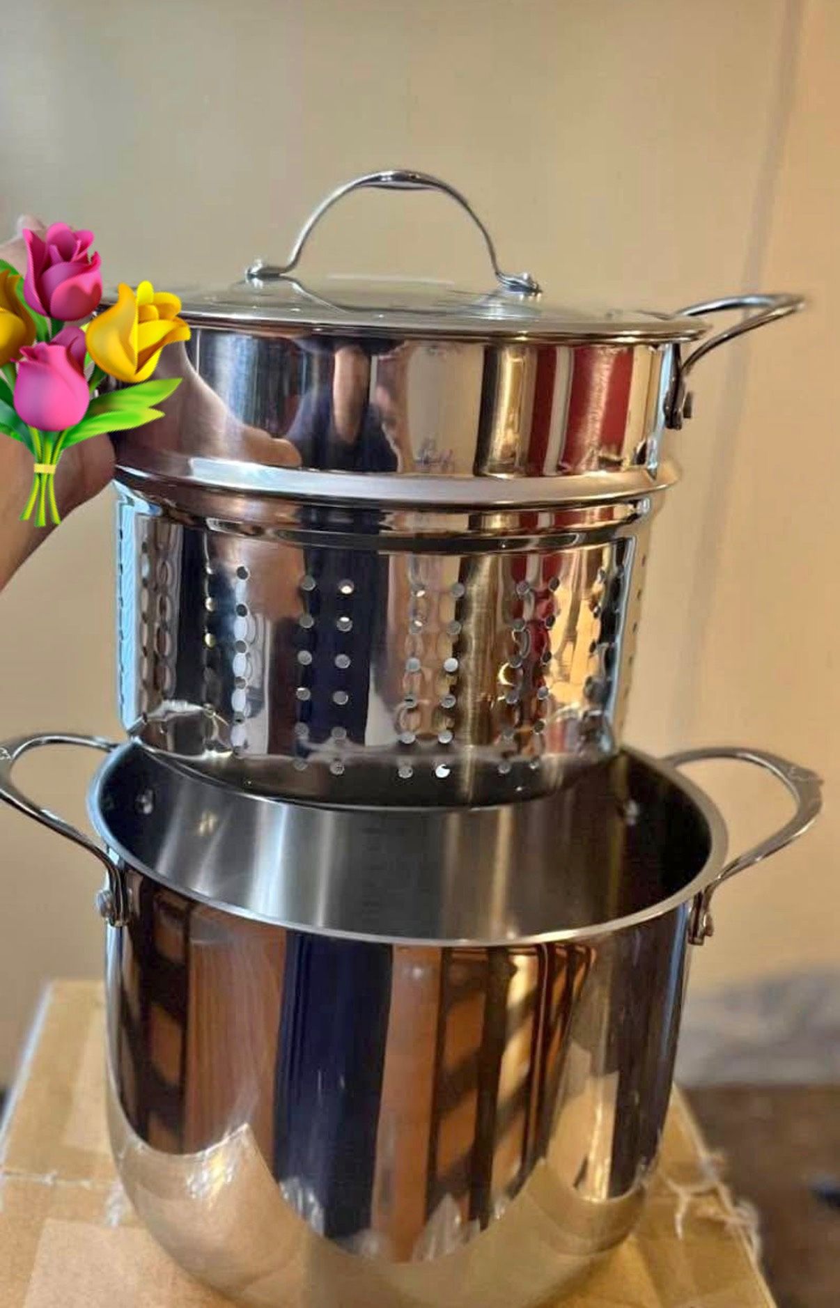 OLLA DE 8 QT CON VAPORERA DE PRINCESS HOUSE🌼🌼🌼