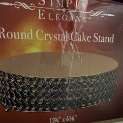 Round Crystal Cake Stand 