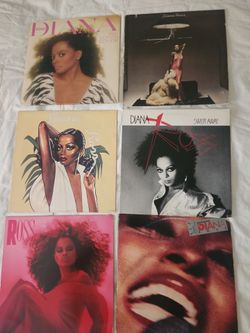 Diana Ross 6 Vintage Vinyl Record Set-- Selling as is tho.