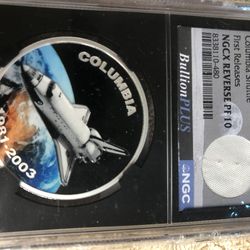 NGC  Columbia Space Shuttle Coin