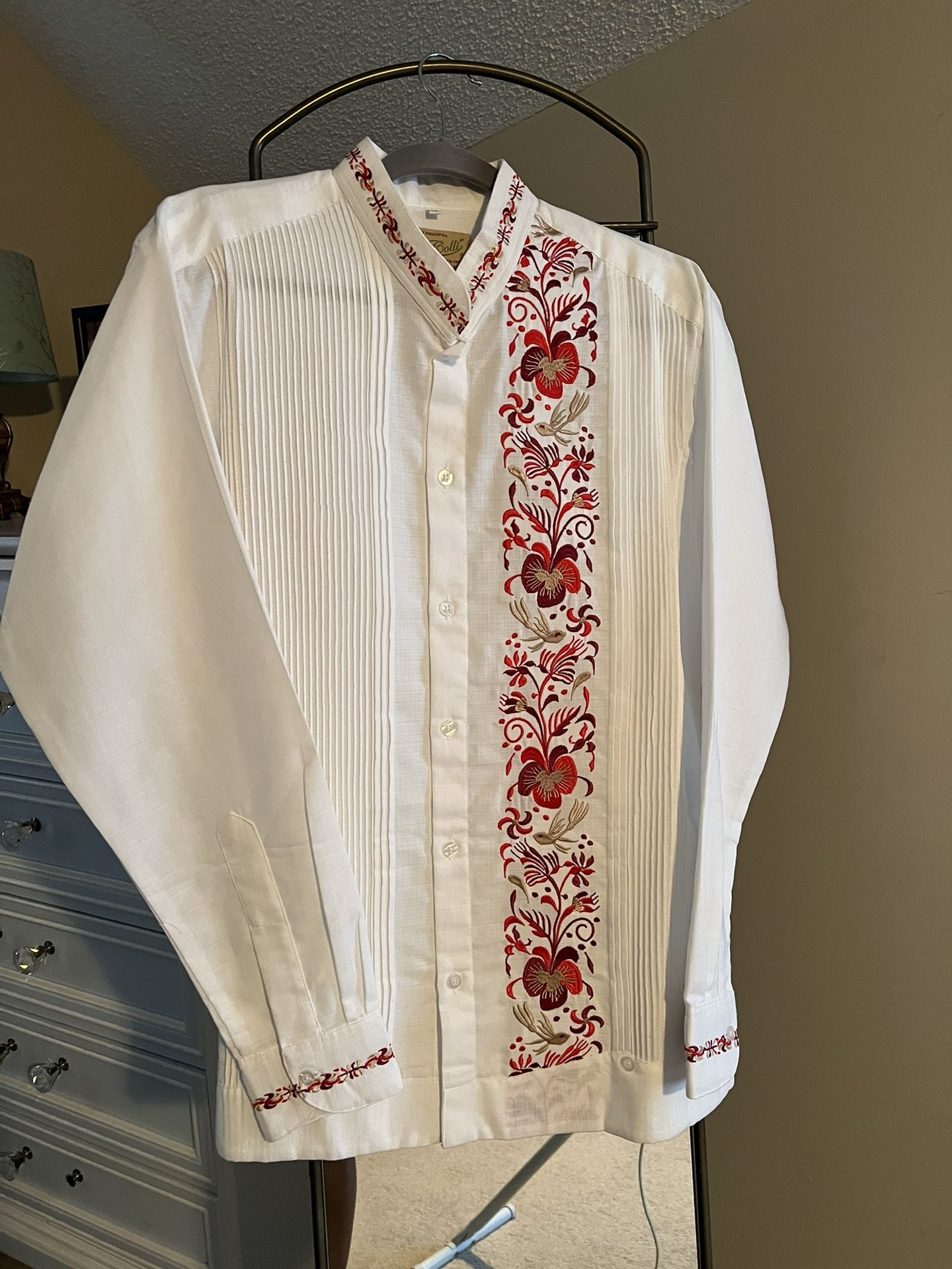 Men  Mexican Dress Shirt 