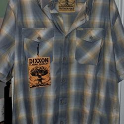Dixxon 'Rutherford Bamboo' Mens Shirt Size Large, New