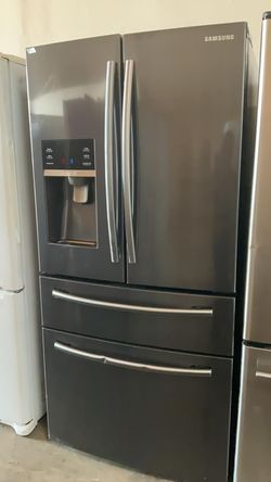 Samsung 4 Door Black Stainless Refrigerator Fridge
