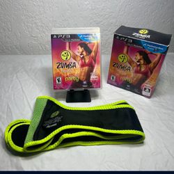 Zumba Fitness Belt Bundle Playstation 3 Video Game Complete/TESTED